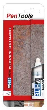 Pentel lakkmarker kerek hegyű 3,9 mm bliszteres - fehér